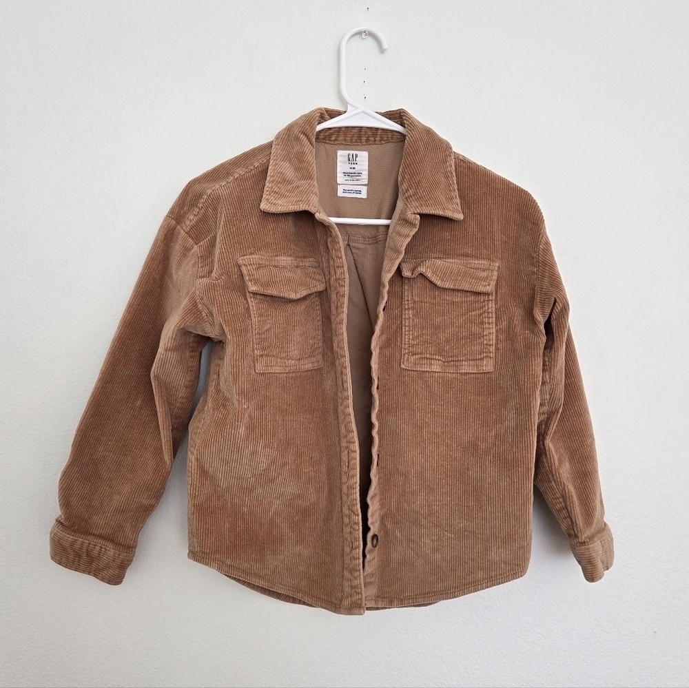 GAP Teen Tan Corduroy Jacket Size Medium(8)